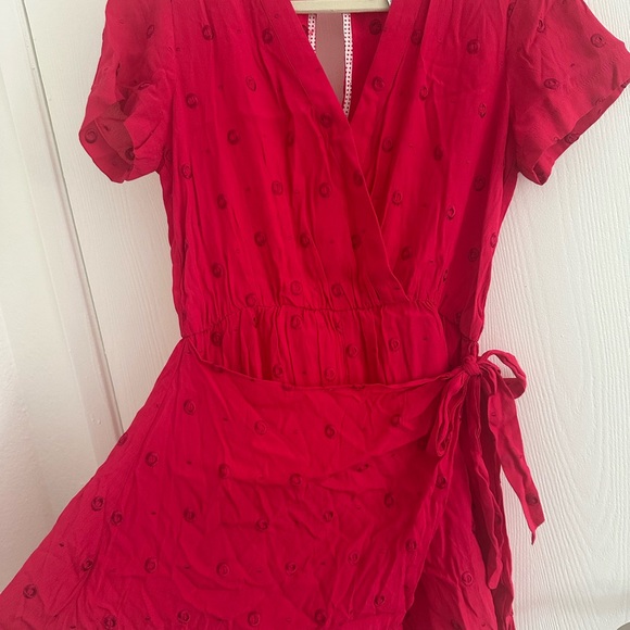 Anthropologie Vibrant Red Dress - Picture 8 of 9